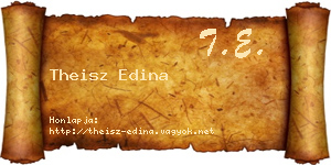 Theisz Edina névjegykártya